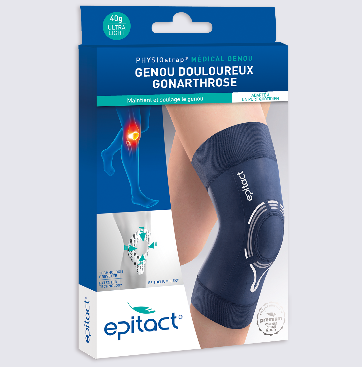 Genouillère PHYSIOSTRAP Médical - Epitact - Professionnel